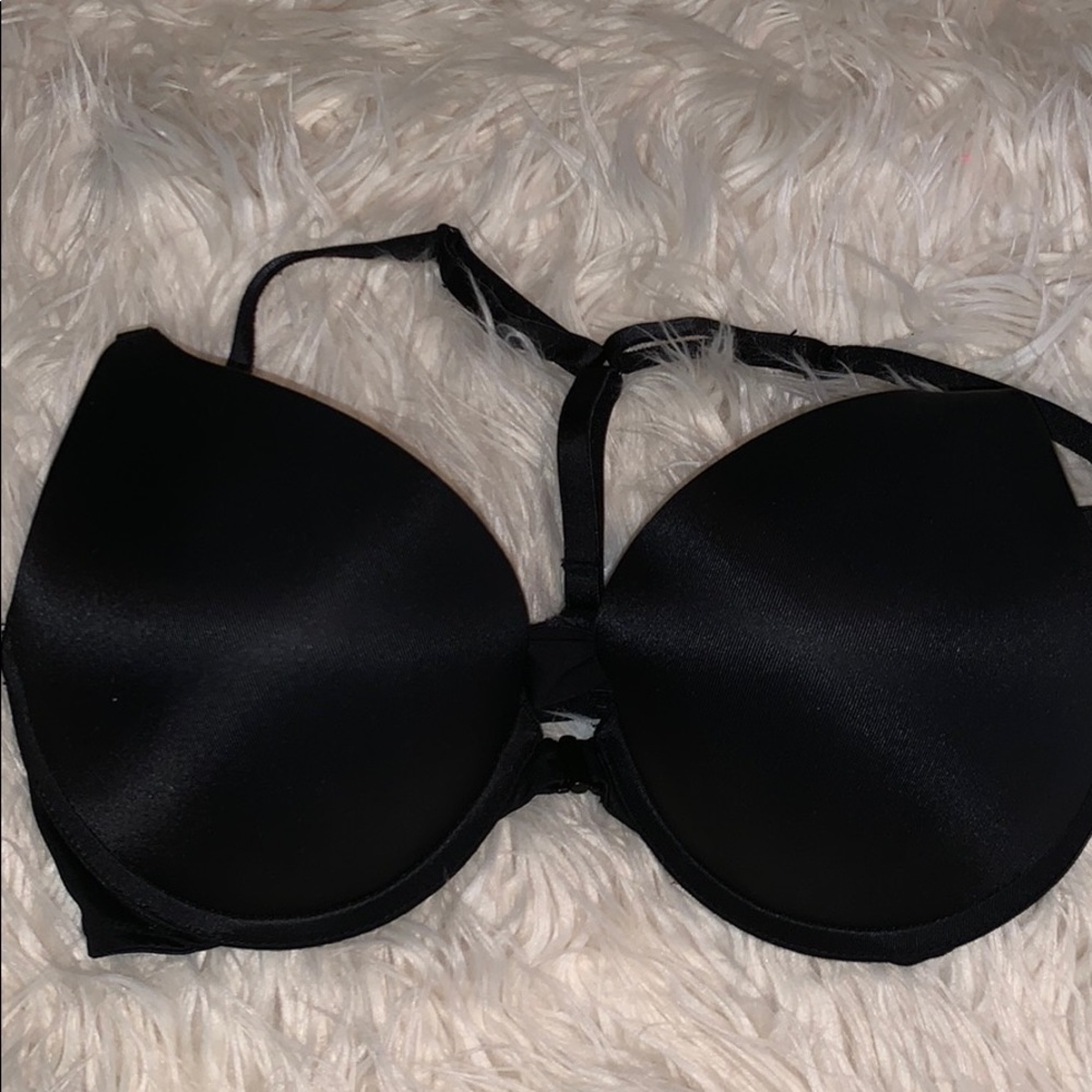 black front clasp bra
